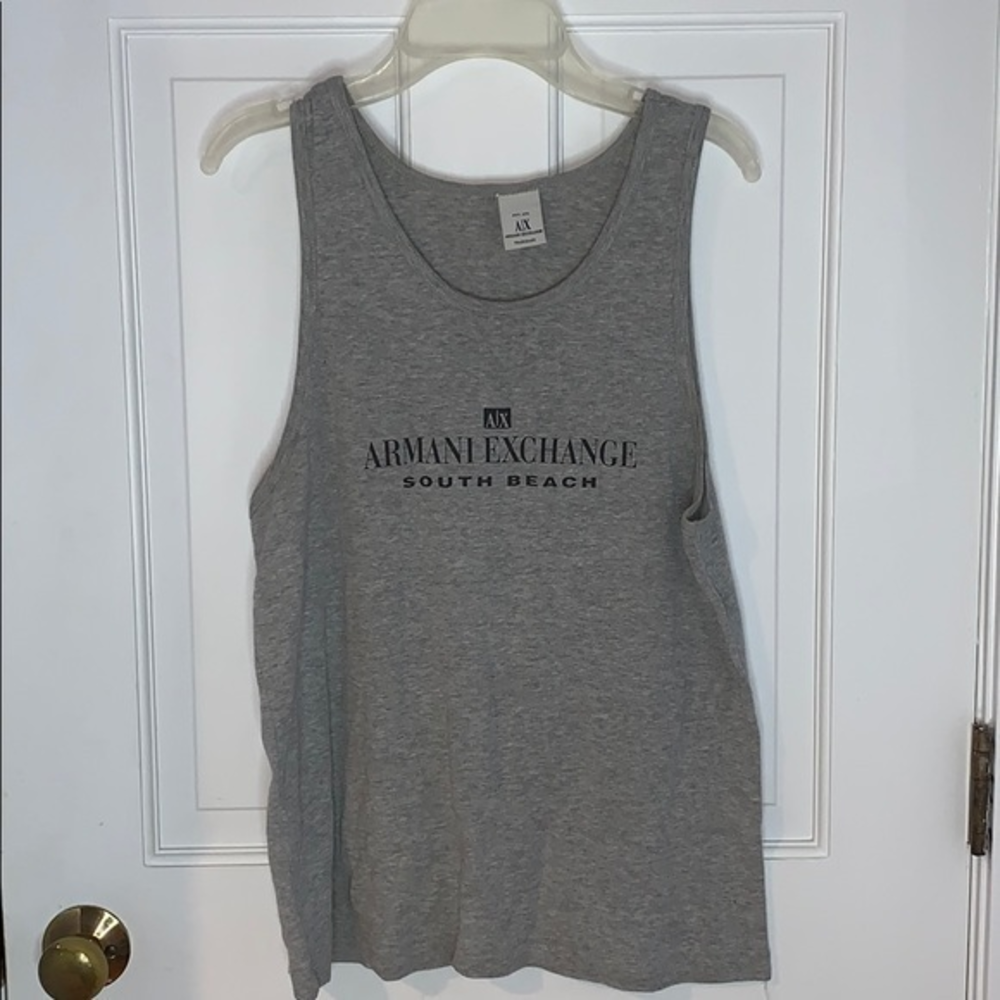 Armani exchange gray tank top‎